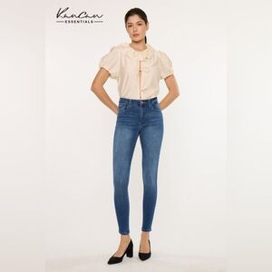 Kancan Women’s Medium Wash High Rise Skinny Stretch Denim Jeans Size 5/26